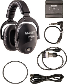 Garrett MS-3 Z-Lynk Wireless Kit with headphones